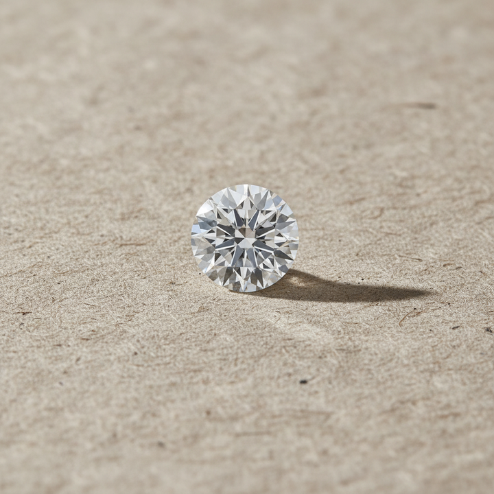 3.10 Carat Round E VVS1 Lab Grown Diamond Ideal Cut IGI Certified