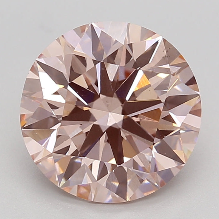 Diamante coltivato in laboratorio rotondo da 3,10 carati VS1 FANCY INTENSE PINK