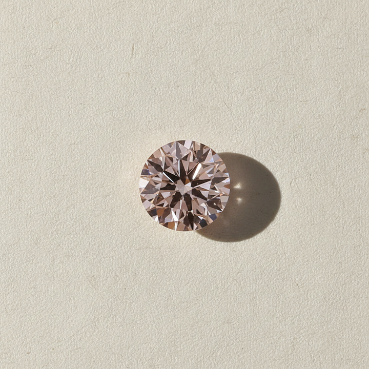 3,10 karaat ronde lab-gegroeide diamant – VS1/FANCY INTENSE ROZE