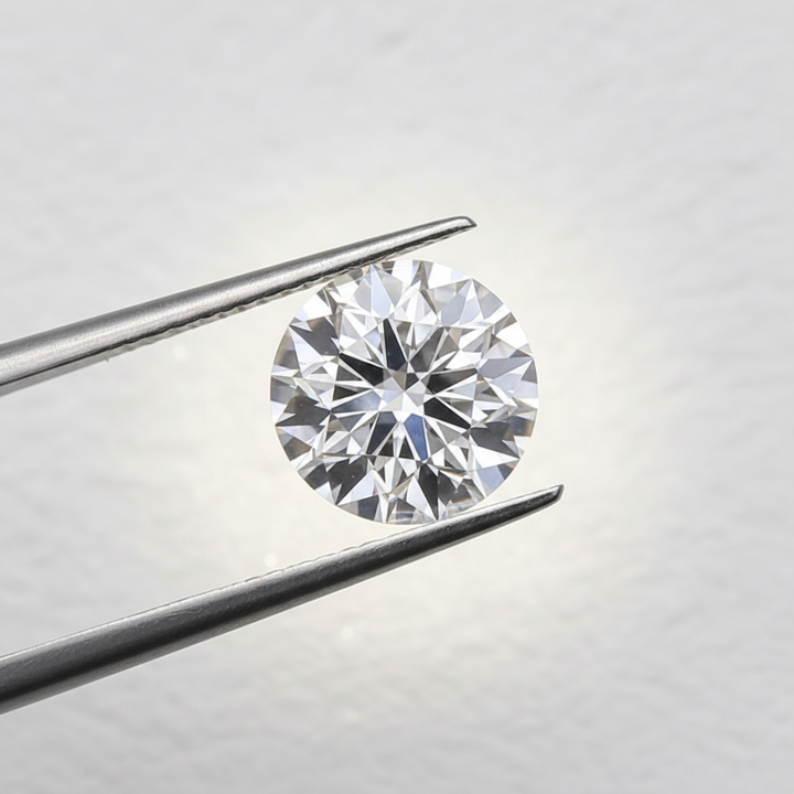 3,10 karaat ronde lab-gegroeide diamant, VS1/F