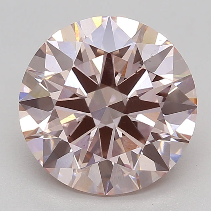 3.10 Carat Round Lab Grown Diamond VS2 FANCY PINK