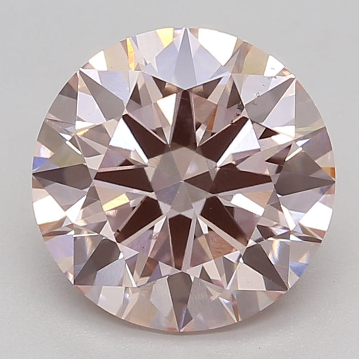 3.10 Carat Round Lab Grown Diamond VS2 FANCY PINK