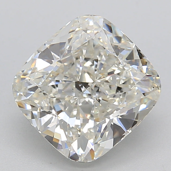 3.11 Carat Cushion Cut Lab Grown Diamond VS2 H