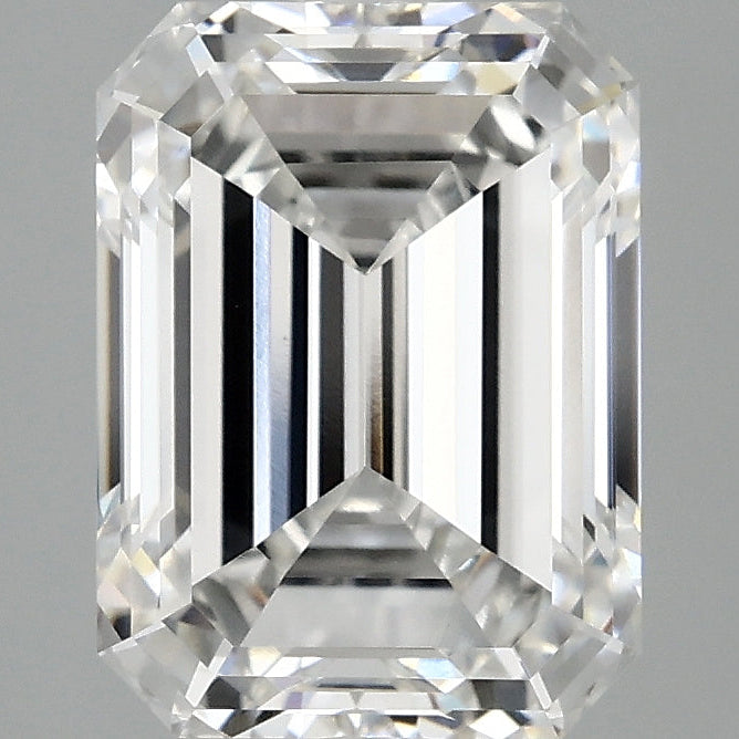 Diamant cultivé en laboratoire taille émeraude de 3,11 carats VVS2 E