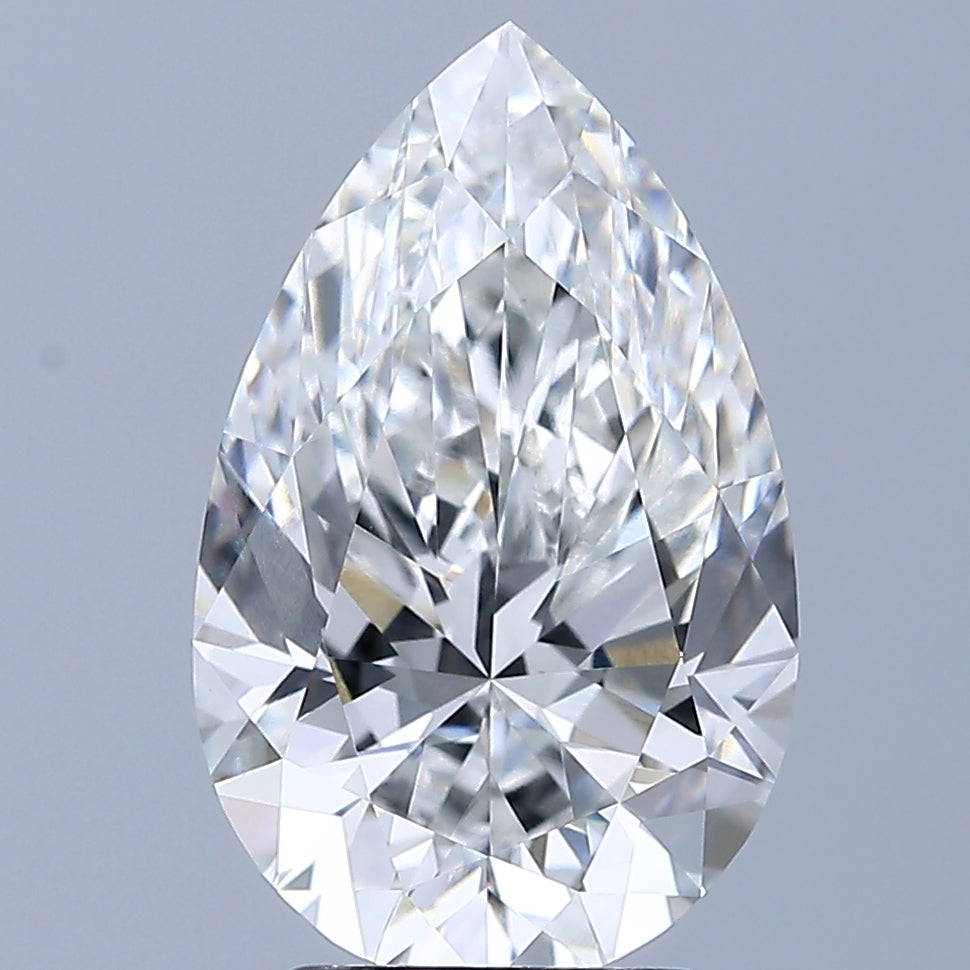 3.11 Carat Pear Lab Grown Diamond VVS2 F