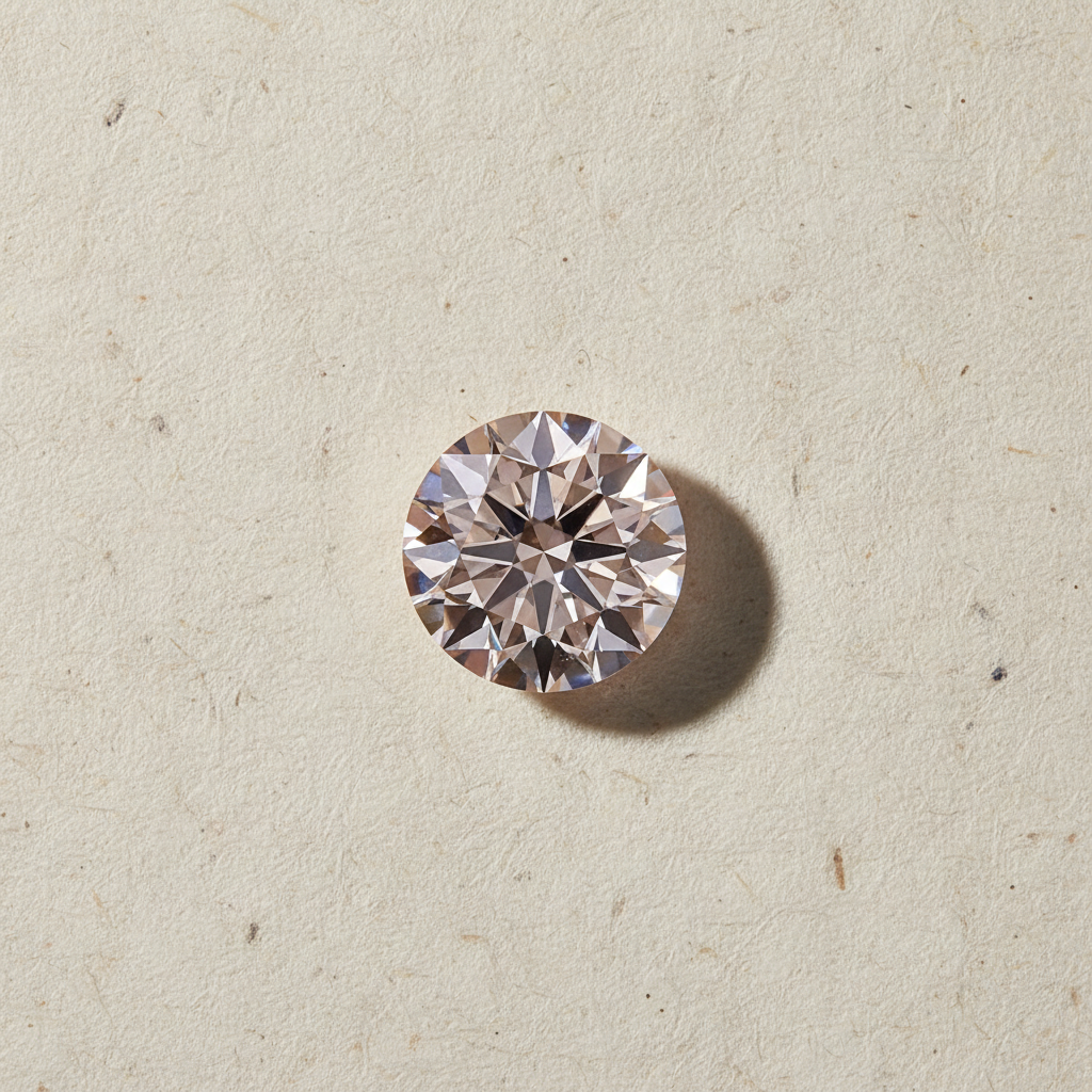 3.12 Carat Round Fancy Intense Pink VS2 CVD Lab Grown Diamond Ideal Cut IGI Certified