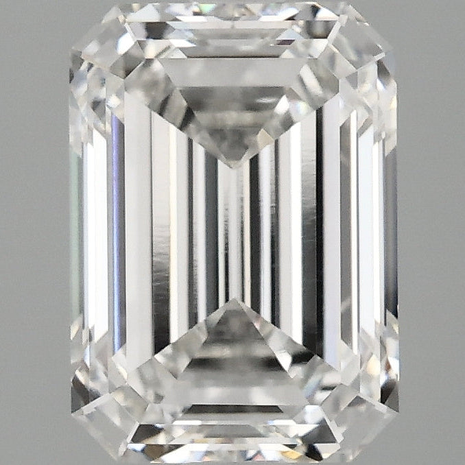Diamant cultivé en laboratoire taille émeraude de 3,18 carats VVS2 F