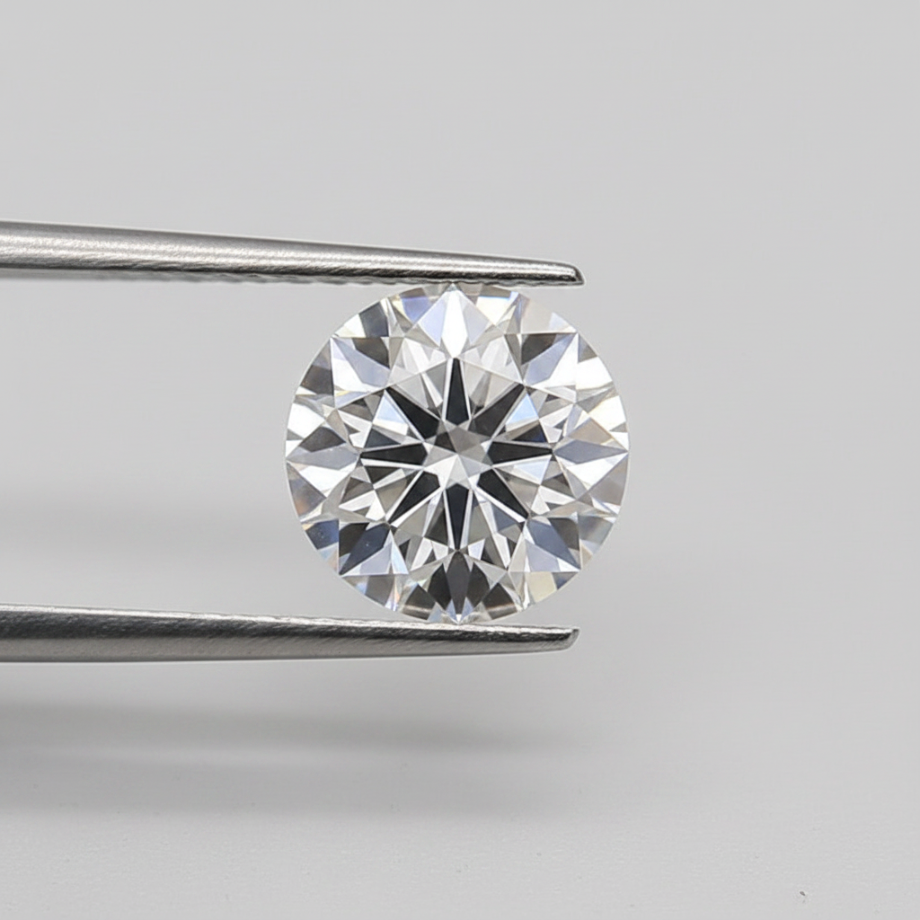 3,1 karaat ronde lab-gegroeide diamant, VS1/G
