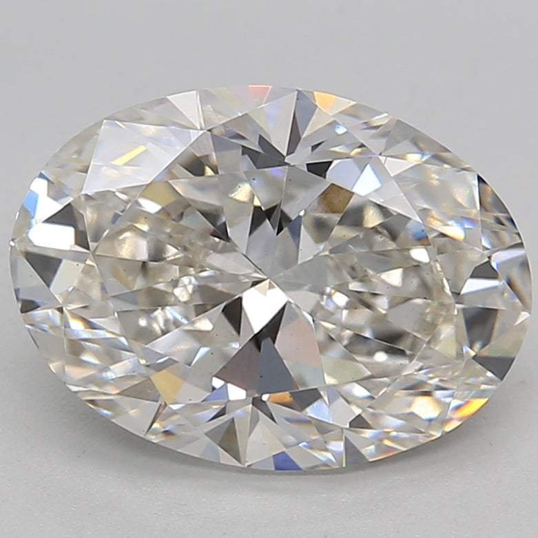 3,20 Karat ovaler, im Labor gezüchteter Diamant VS1 H