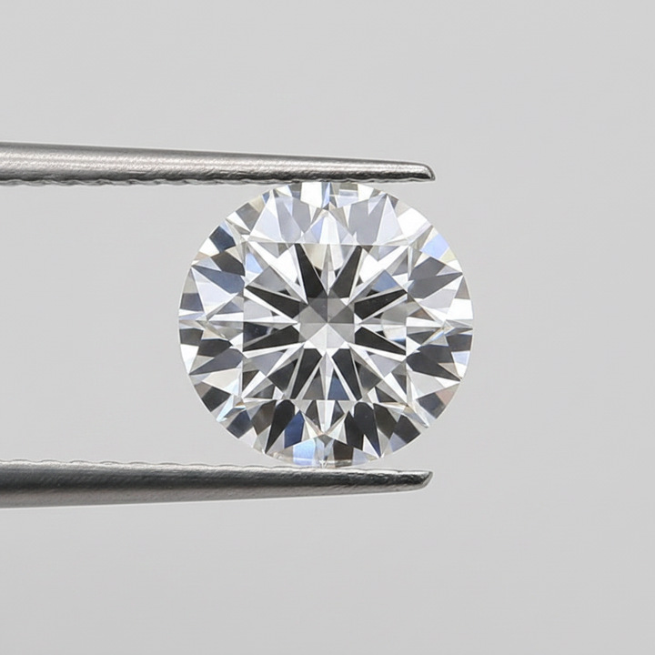 3,21 karaat ronde lab-gegroeide diamant, VS1/F