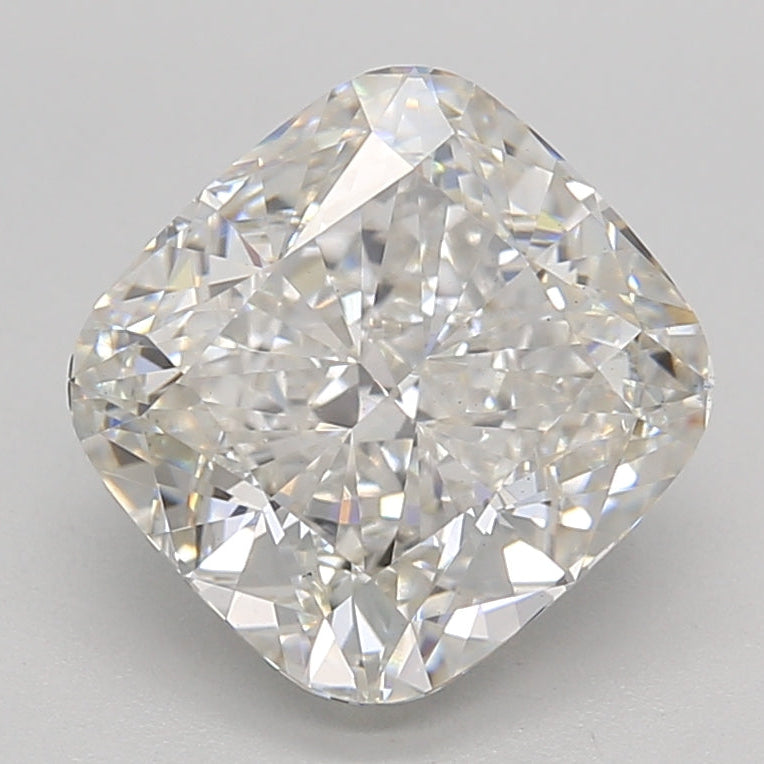 3.23 Carat Cushion Cut Lab Grown Diamond VS2 H