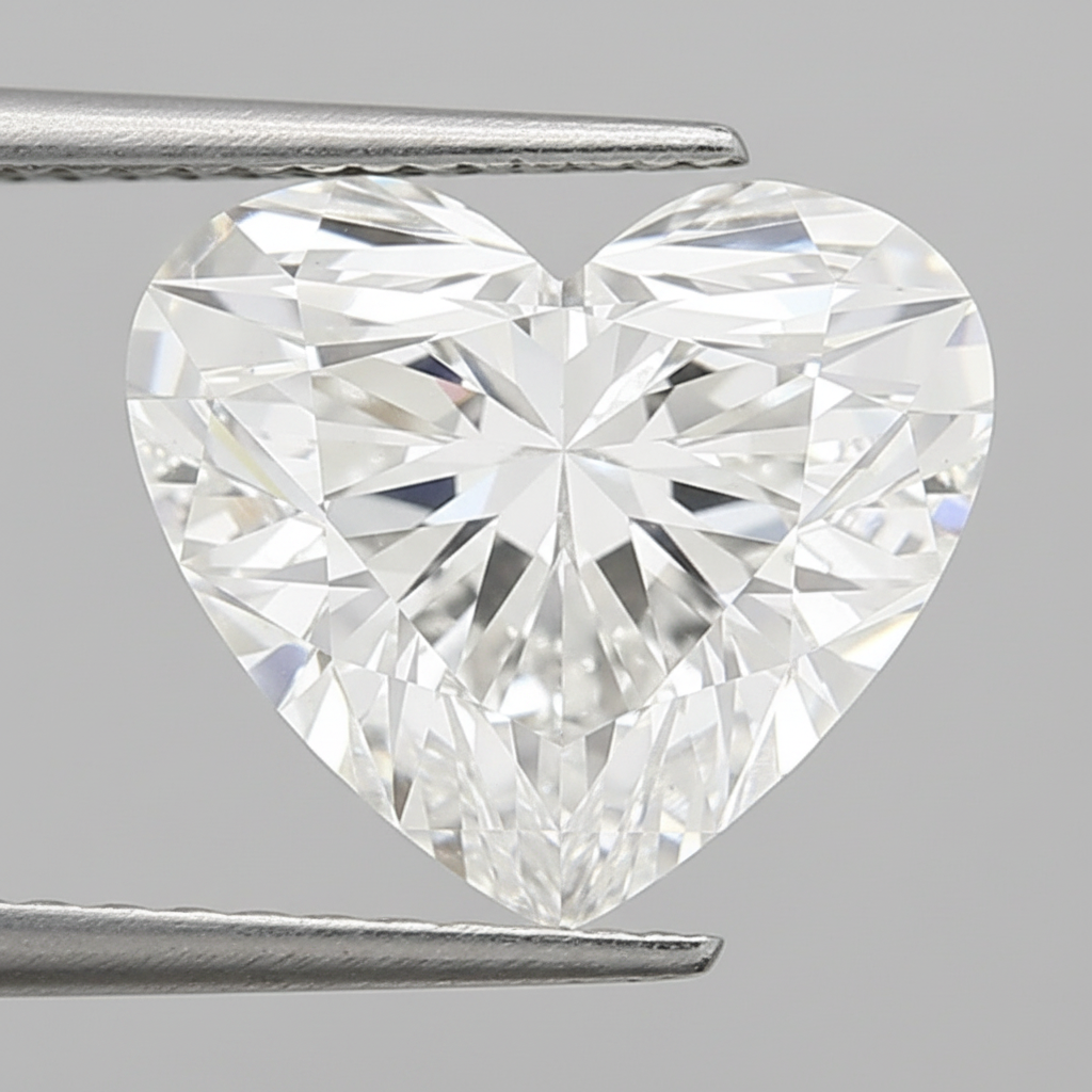 3.23 Carat Heart Lab Grown Diamond, VS2/F
