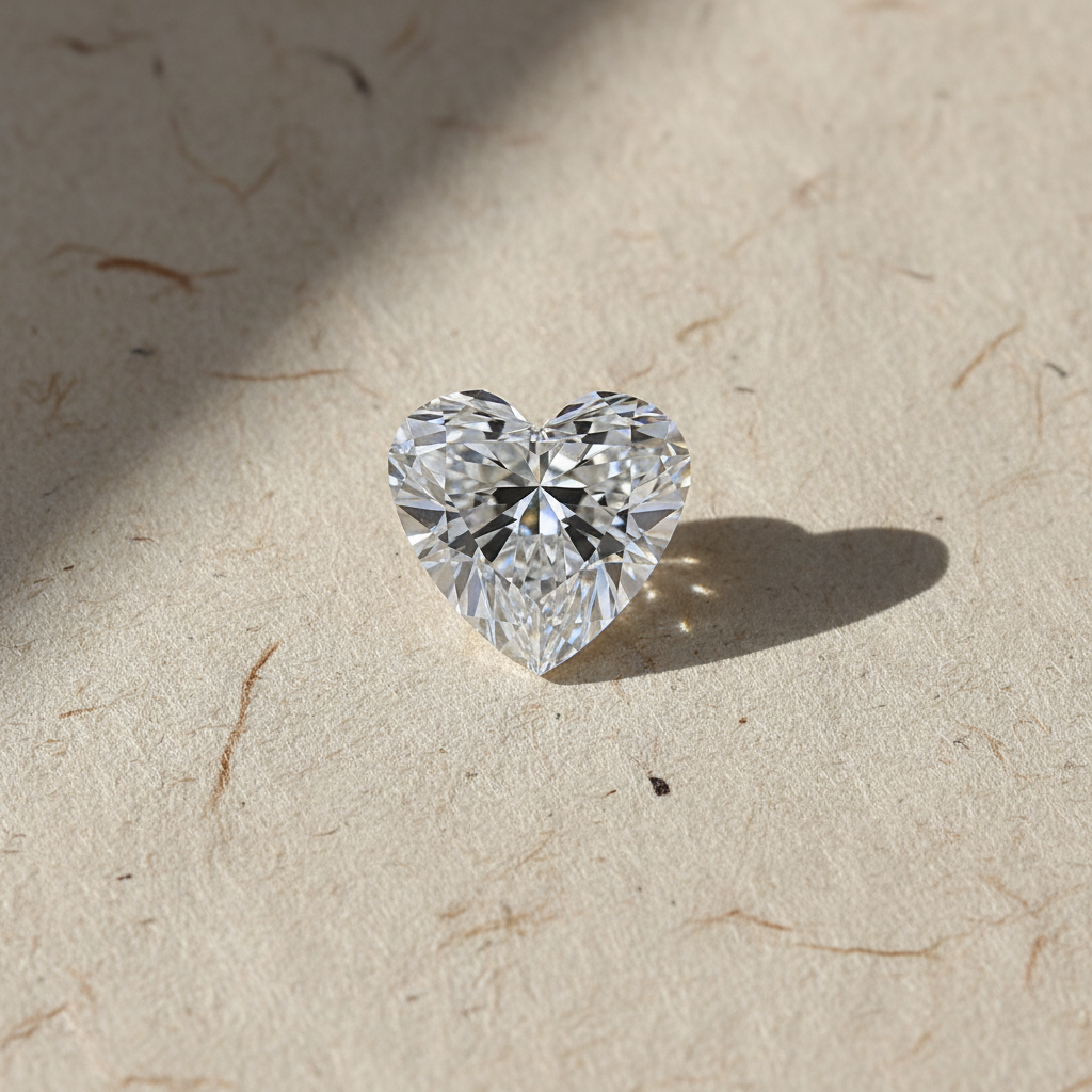 3.23 Carat Heart Cut Lab Grown Diamond VVS1 D Color IGI Certified
