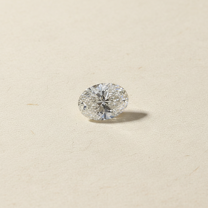 3,25 Karat ovaler, im Labor geschliffener Diamant, VS1/H