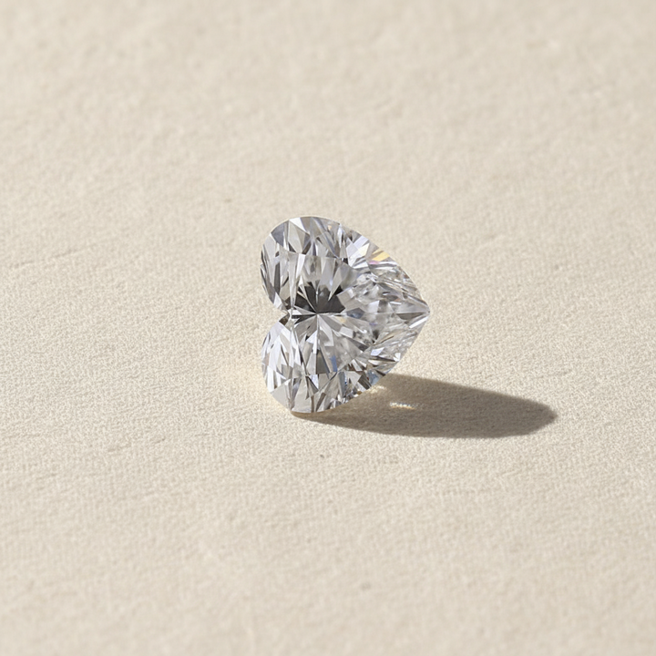 3.26 Carat Heart Cut Lab Grown Diamond VS1 F Color IGI Certified
