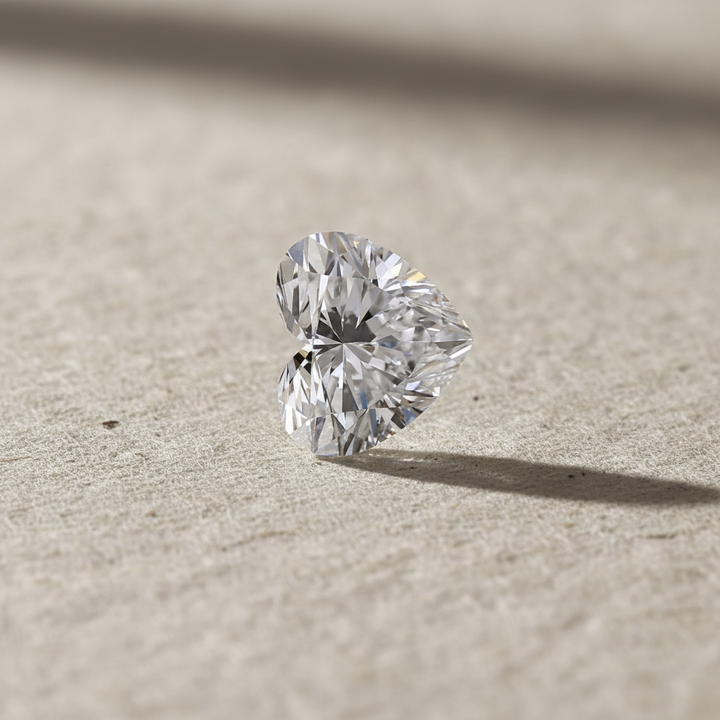 3.26 Carat Heart Cut Lab Grown Diamond VS1 F Color IGI Certified
