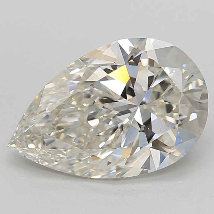 3.26 Carat Pear Cut Lab Grown Diamond VS1 H
