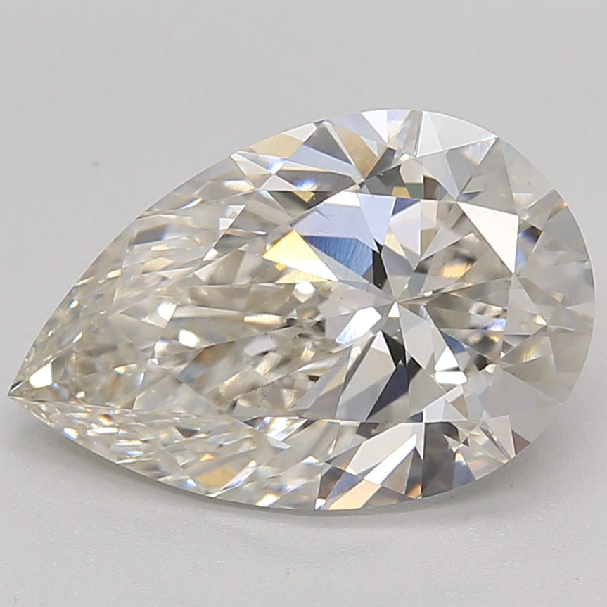 3.26 Carat Pear Cut Lab Grown Diamond VS1 H