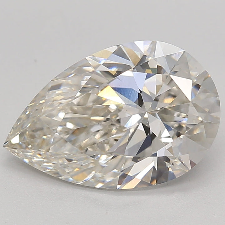 3.26 Carat Pear Cut Lab Grown Diamond VS1 H