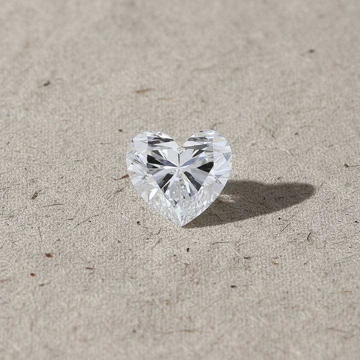 3.39 Carat Heart Cut Lab Grown Diamond VVS2 D Color IGI Certified
