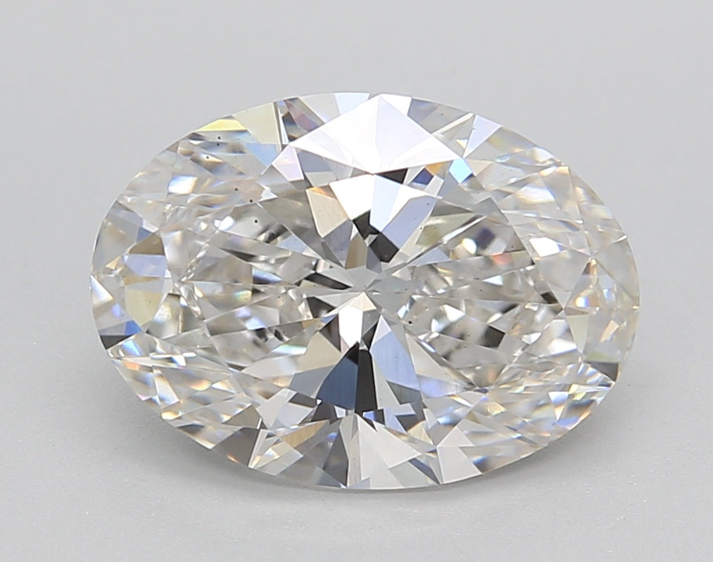 3.28 CT Oval Cut Lab-Grown Diamond, IGI Certified, G Color, VS1 Clarity