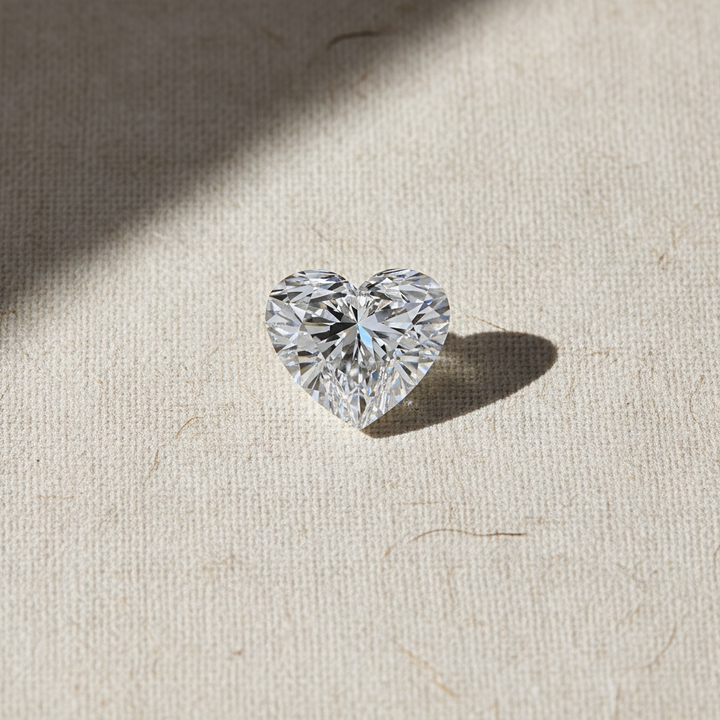 3.29 Carat Heart Cut Lab Grown Diamond VVS2 E Color IGI Certified
