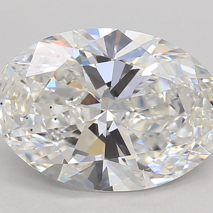 Diamante cultivado en laboratorio de talla ovalada de 3,2 quilates VS2 E