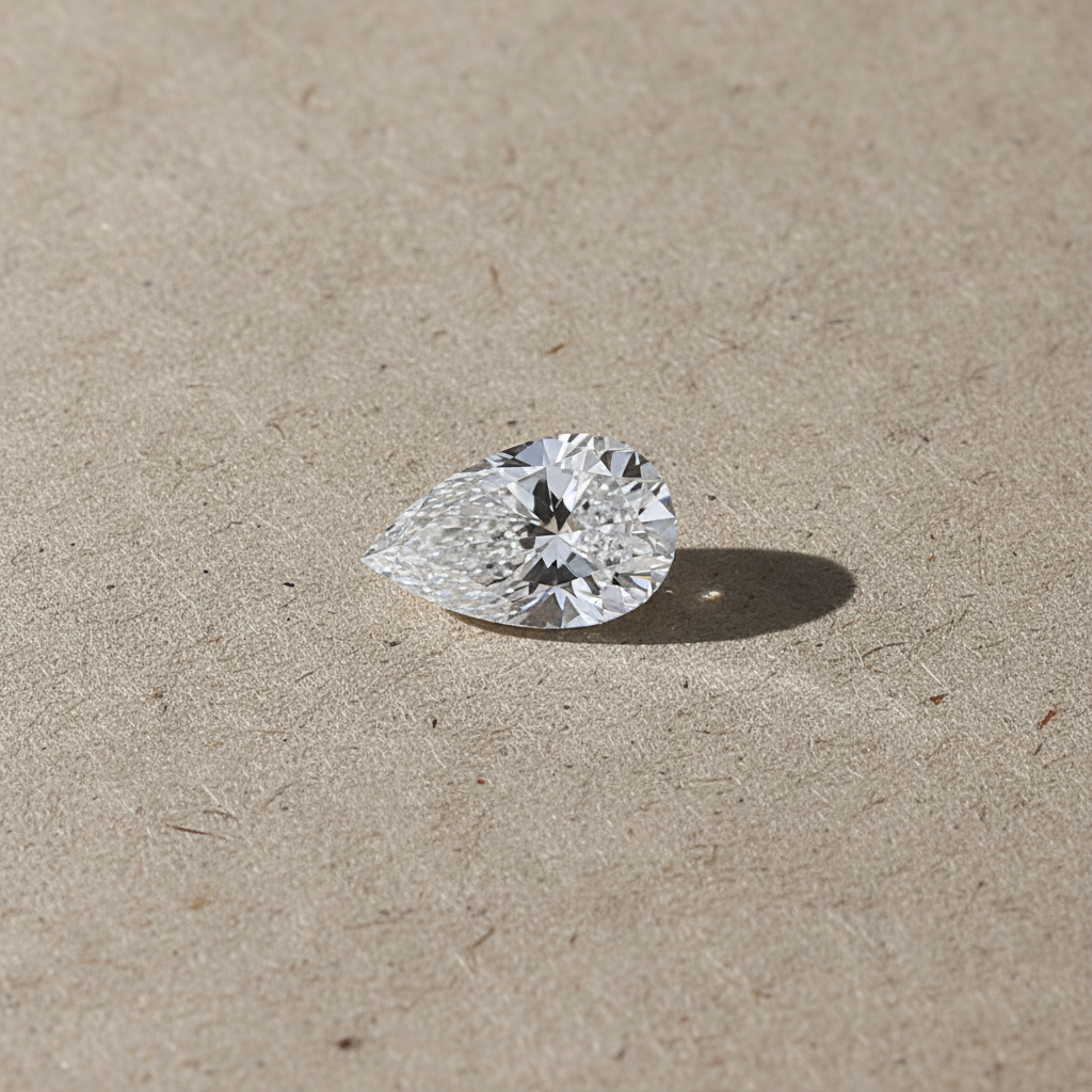 3.30 Carat Pear Cut Lab Grown Diamond VS1 D Color IGI Certified
