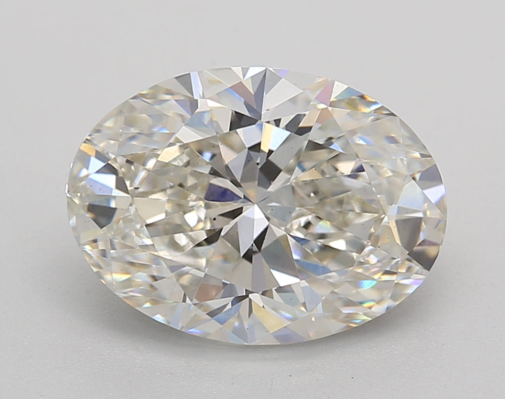 3.31 CT Oval Lab-Grown Diamond | H Color | VS2 Clarity | IGI Certified