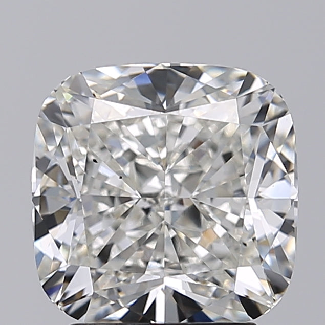 3.31 Carat Cushion Cut Lab Grown Diamond VS2 H