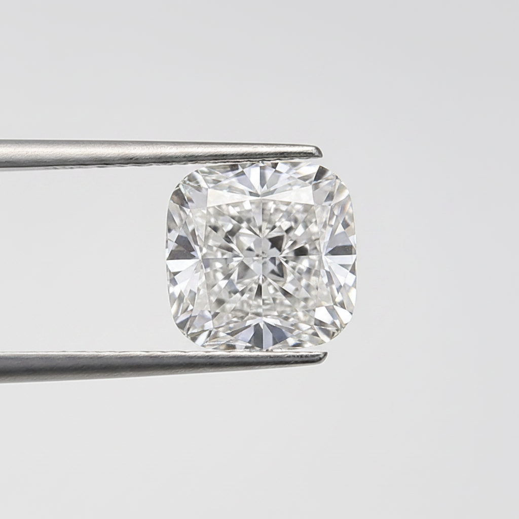 Diamant cultivé en laboratoire taille coussin de 3,31 carats, VS2/H