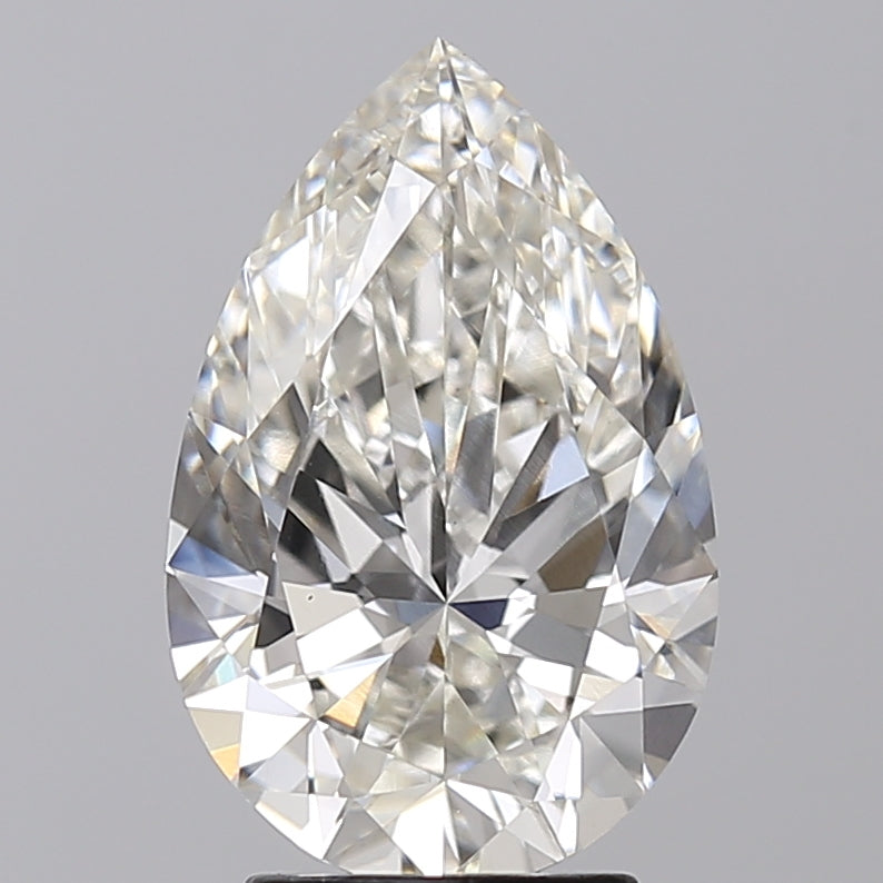 3.31 Carat Pear Cut Lab Grown Diamond VS1 H