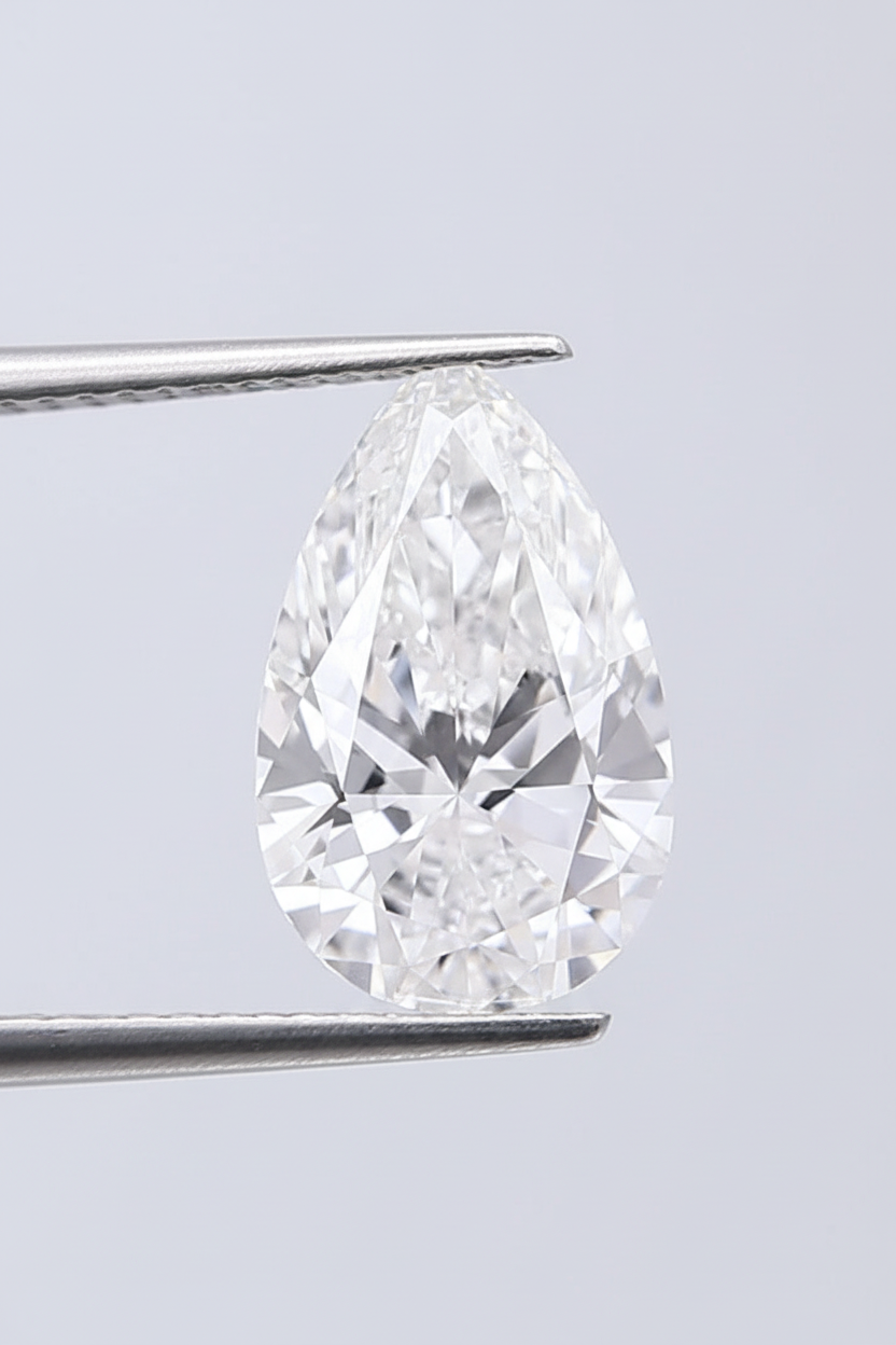 3.31 Carat Pear Lab Grown Diamond, VS1/D