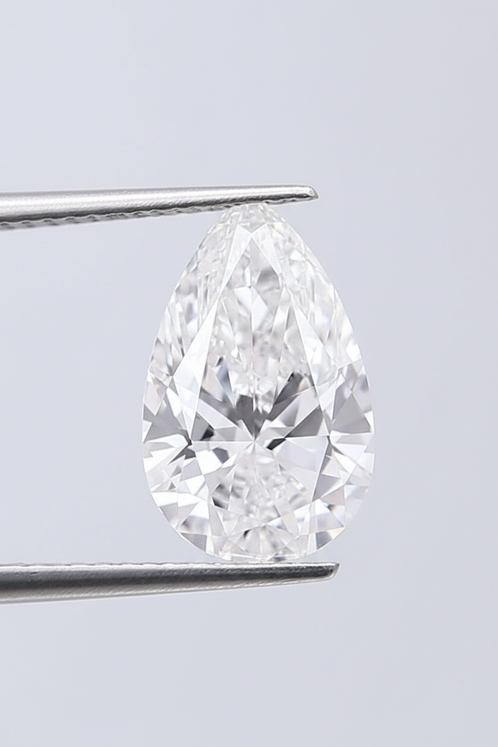 3.31 Carat Pear Lab Grown Diamond, VS1/D