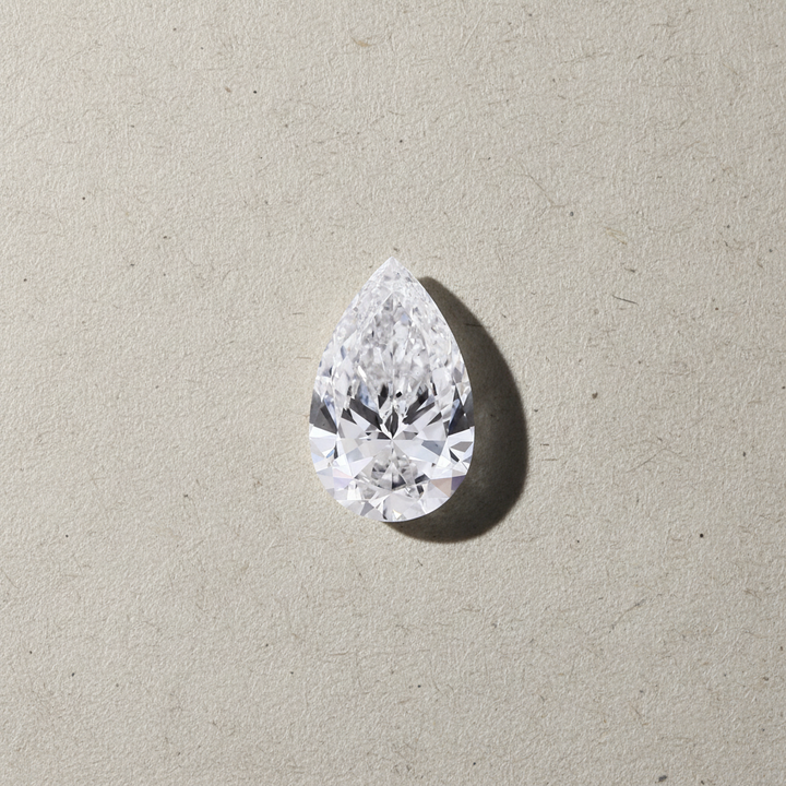 3.31 Carat Pear Cut Lab Grown Diamond VS2 E Color IGI Certified
