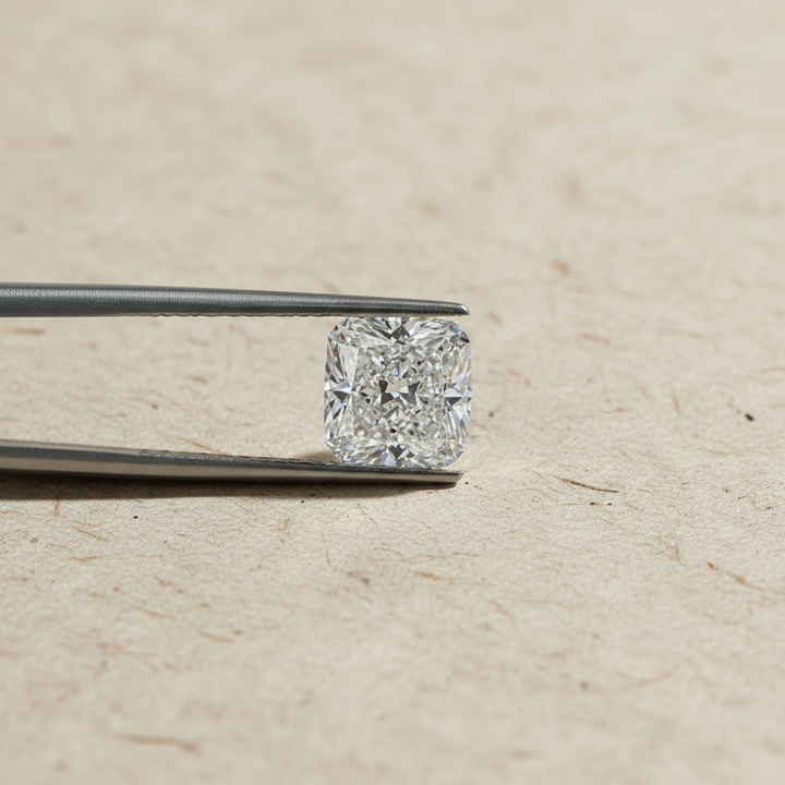 3,32 karaat kussengeslepen laboratorium-gegroeide diamant, VS2/F