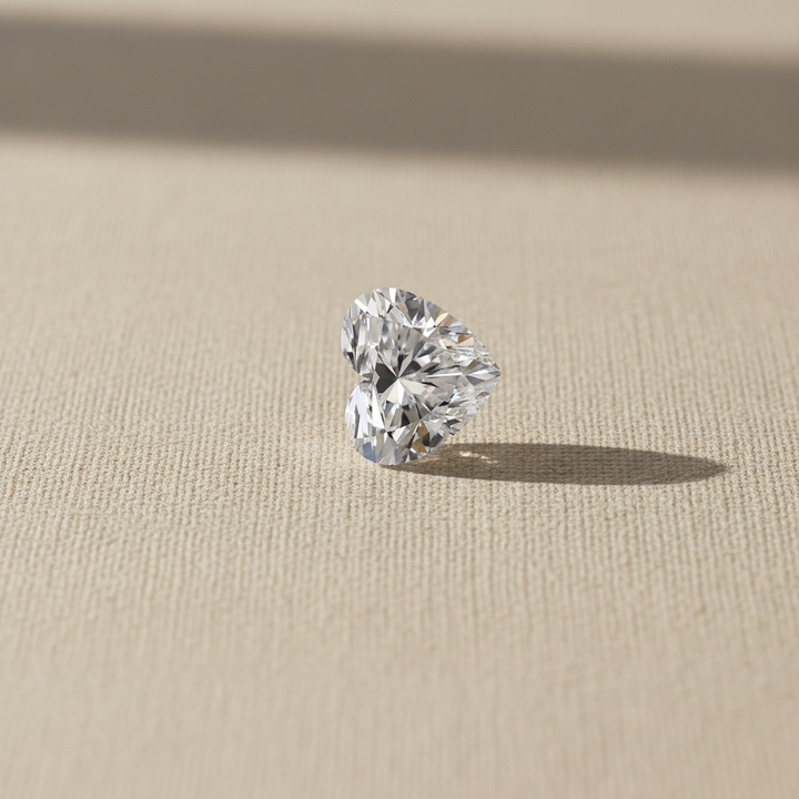 3.34 Carat Heart Cut Lab Grown Diamond VVS2 F Color IGI Certified
