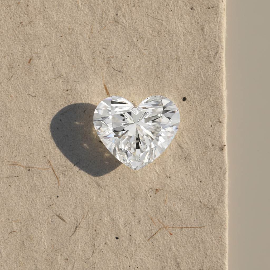 3.34 Carat Heart Cut Lab Grown Diamond VS2 F Color IGI Certified
