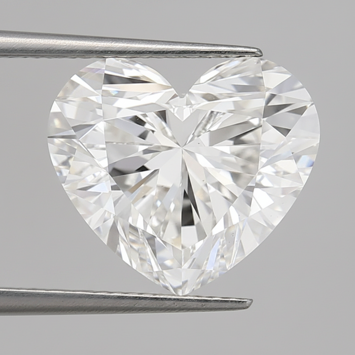 3.34 Carat F Color VS2 Heart Shape CVD Lab Grown Diamond IGI Certified
