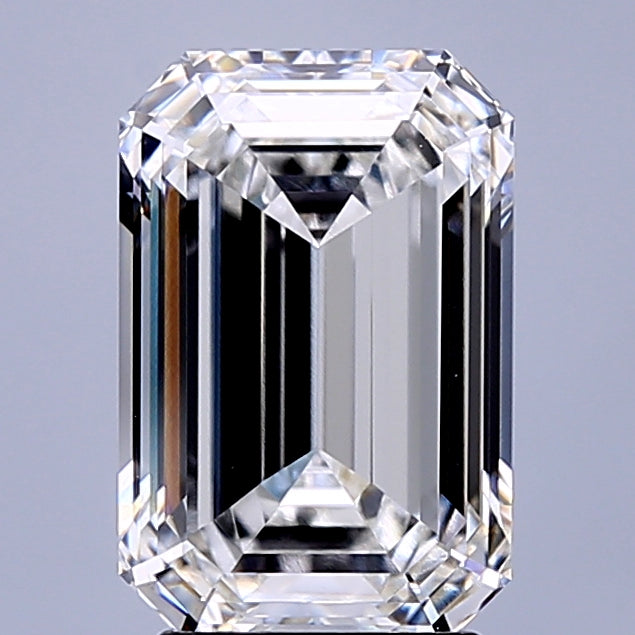 3.37 Carat Emerald Lab Grown Diamond VVS1 F