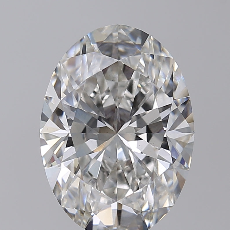 Diamante coltivato in laboratorio a taglio ovale da 3,39 carati VS1 G