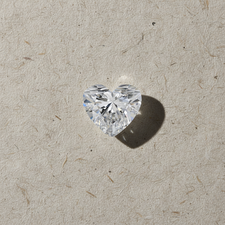 3.40 Carat Heart Cut Lab Grown Diamond VS1 D Color IGI Certified
