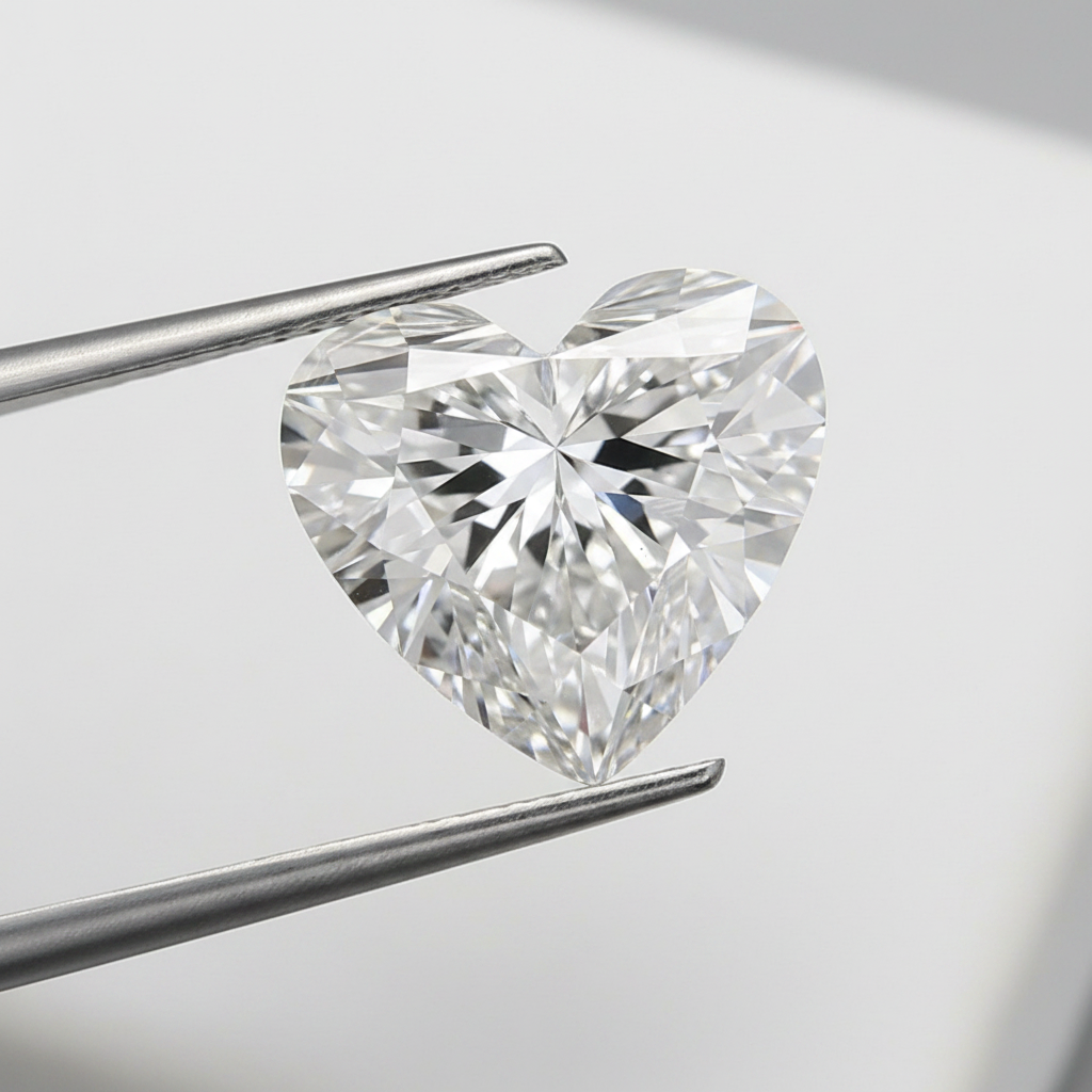3.40 Carat D Color VS1 Heart Shape CVD Lab Grown Diamond IGI Certified
