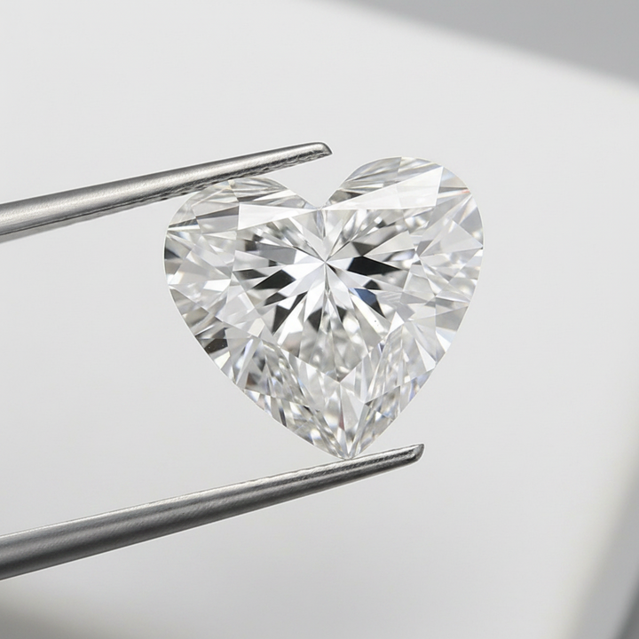 3.40 Carat D Color VS1 Heart Shape CVD Lab Grown Diamond IGI Certified
