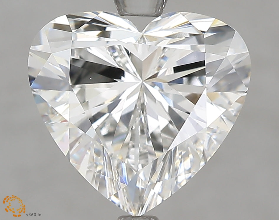 3.49 Carat Heart Lab Grown Diamond VS1 F