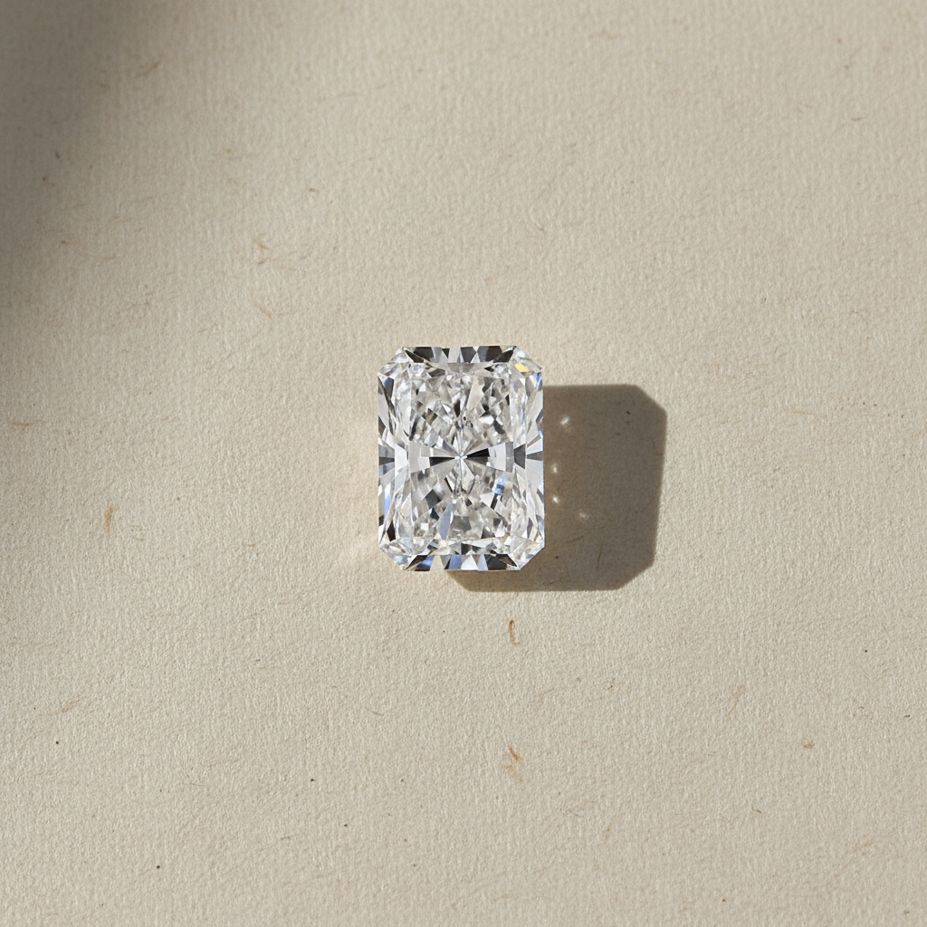 3,49 Karat strahlender, im Labor gezüchteter Diamant, VVS1/E