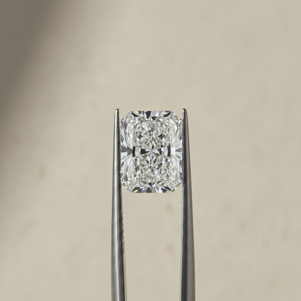 3,49 Karat strahlender, im Labor gezüchteter Diamant, VVS1/E