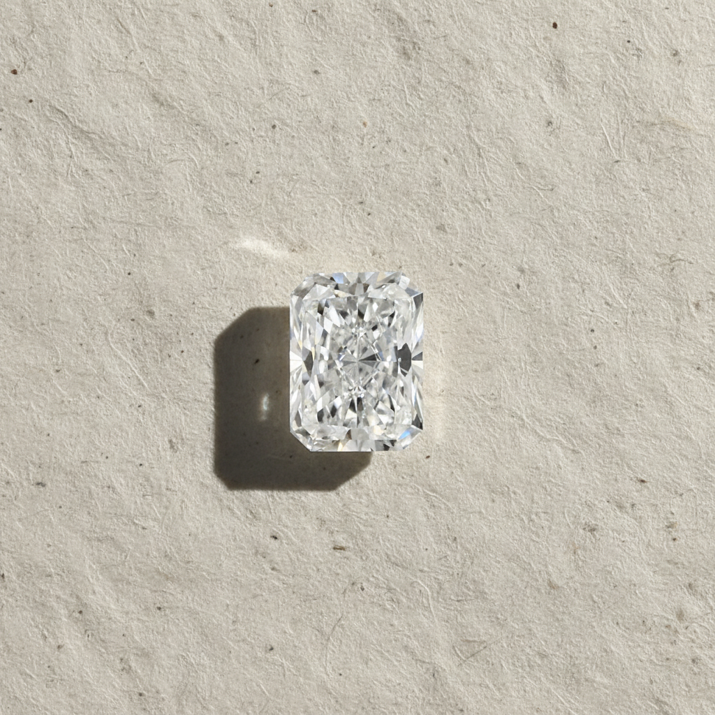 3,49 Karat strahlender, im Labor gezüchteter Diamant, VVS2/D