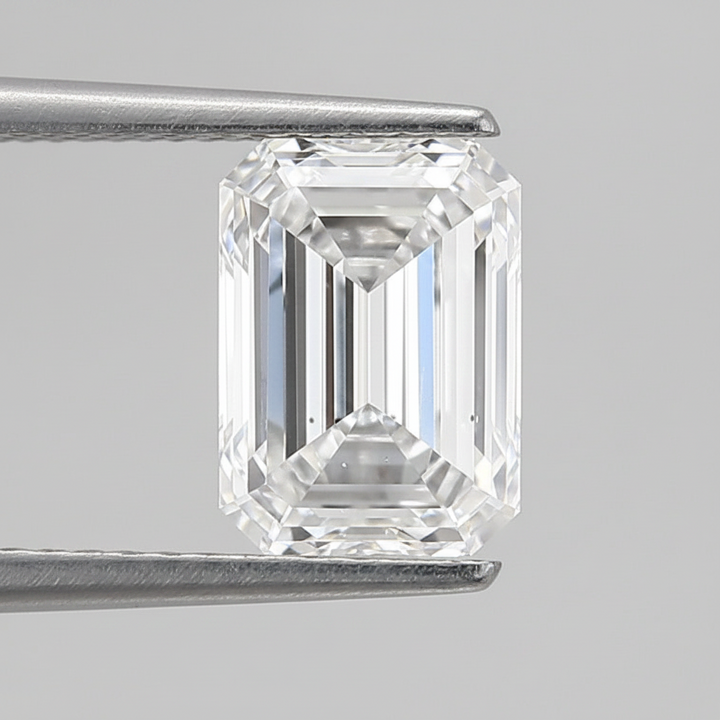 3.50 Carat Emerald Cut Lab Grown Diamond, VS2/D