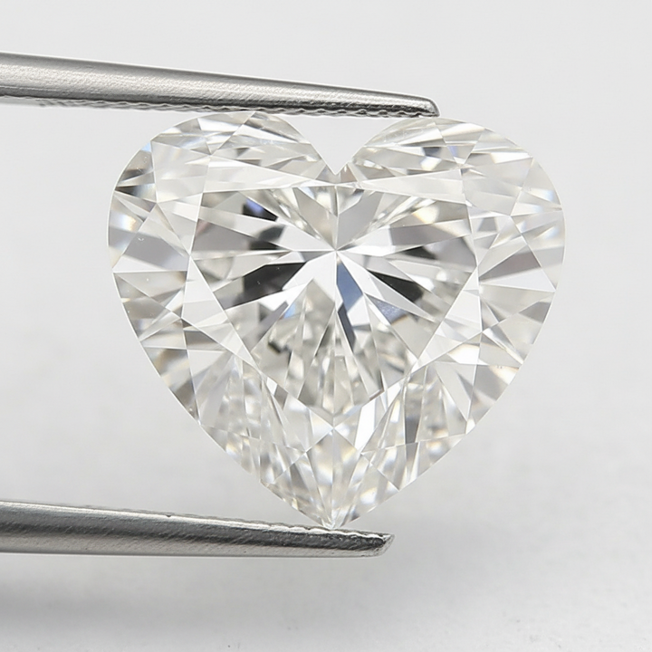 3.50 Carat F Color VS1 Heart Shape CVD Lab Grown Diamond IGI Certified
